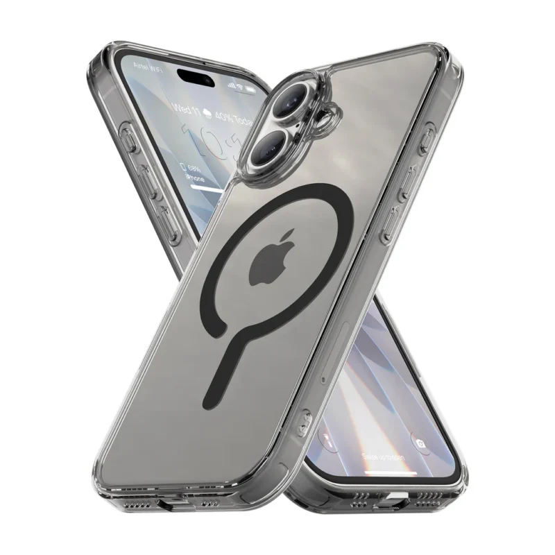Apple iPhone 17 Glassy Magpro Smokey Transparent Back Cover