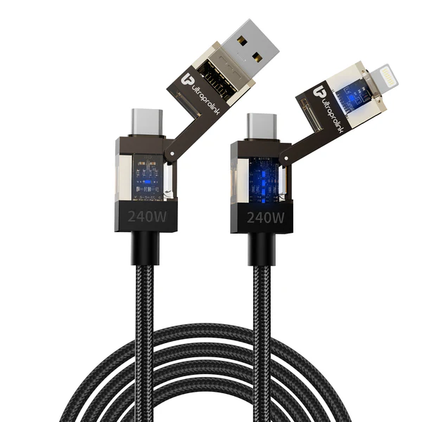 QuadLink   240   |   4-in-1   Ultra-Fast   Sync   &   Charge   Cable