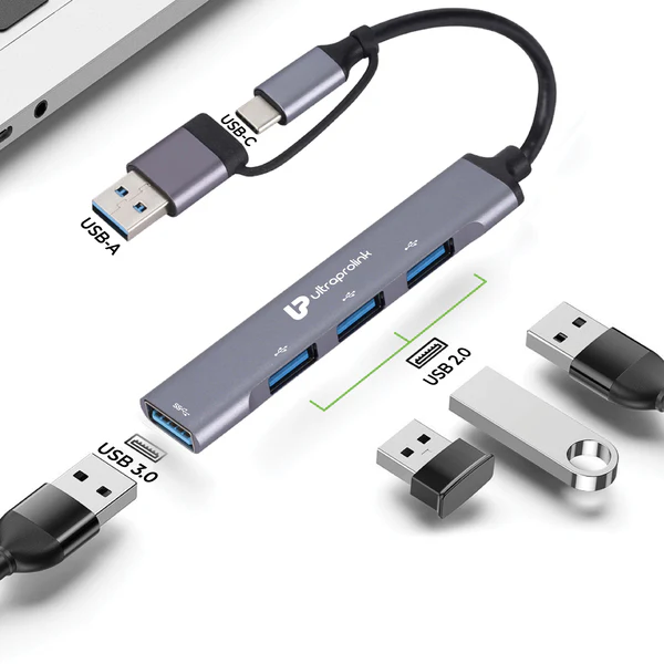 Slimport   4C   USB-C+A   to   USB-A   x   4   Port   Hub
