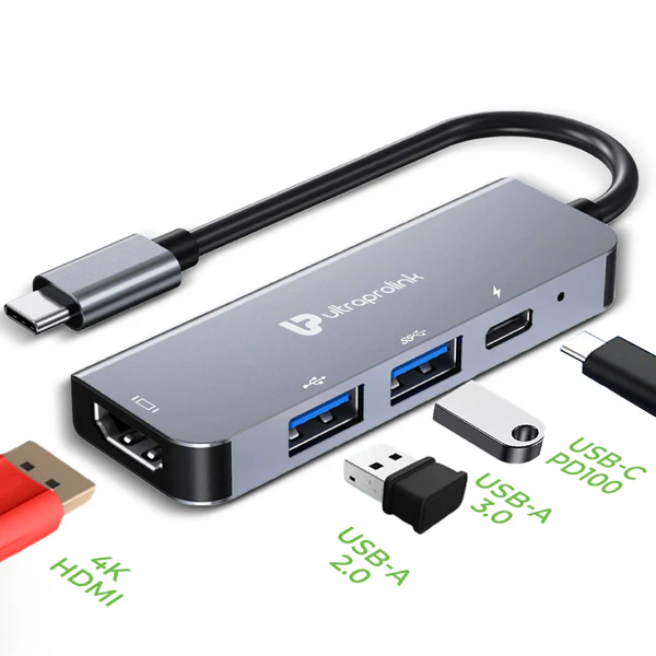 Smart   Hub   4   USB   Type   4   in   1   Docking   Station