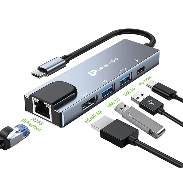 Smart   Hub   5   USB   Type   C   5   in   1   Docking   Station