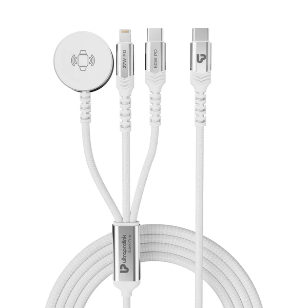 iLink   Trio   3-in-1   Fast   Charging   Cable   for   Macbook,   iPhone   &   iWatch/Pods