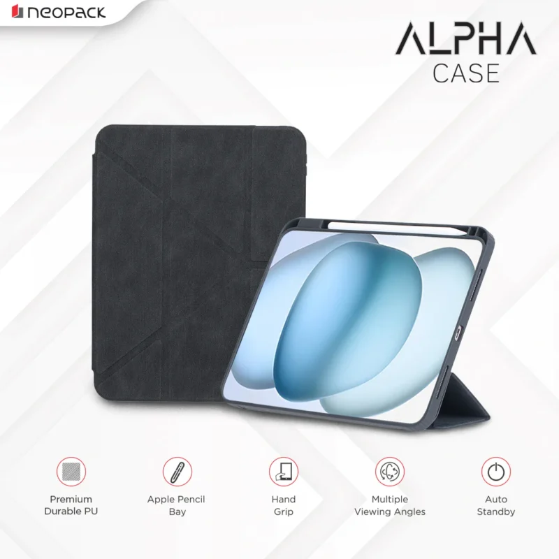 Alpha Case with Apple Pencil Holder for iPad Air 11, Fits: M2 and M3 Models