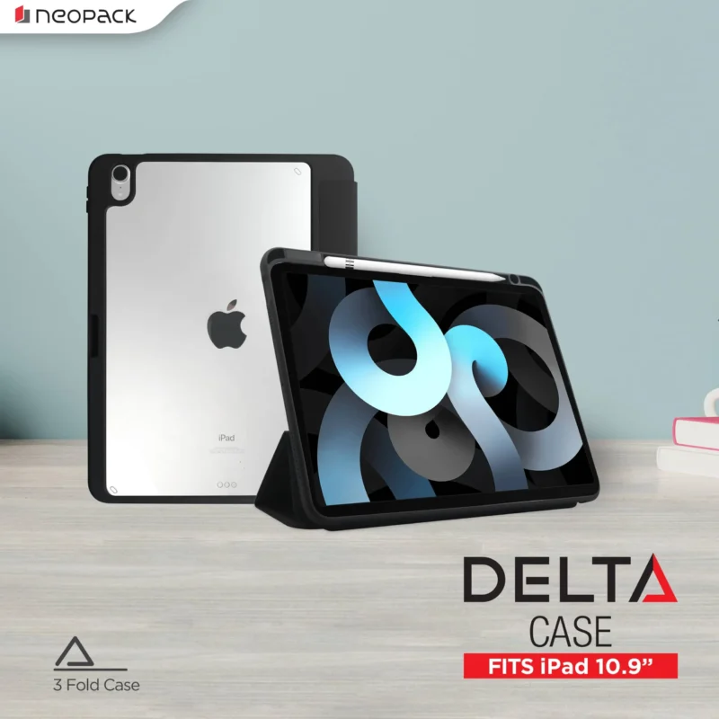 Delta Case with Pencil Holder for iPad Air 10.9", Fits 4h & 5th Gen. & iPad Air 11, Fits: M2 & M3 Models