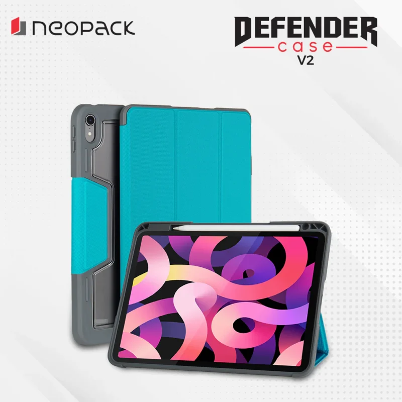 Drop Tested Defender Case with Pencil Holder for iPad Air 10.9", Fits: 4th & 5th Gen