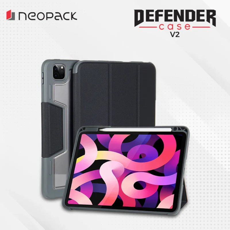 Drop Tested Defender Case with Pencil Holder for iPad Pro 11", Fits: 2nd, 3rd & 4th Gen