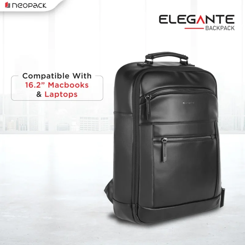 Elegante Backpack Compatible With Upto 16.2" Macbooks & 15" Laptops