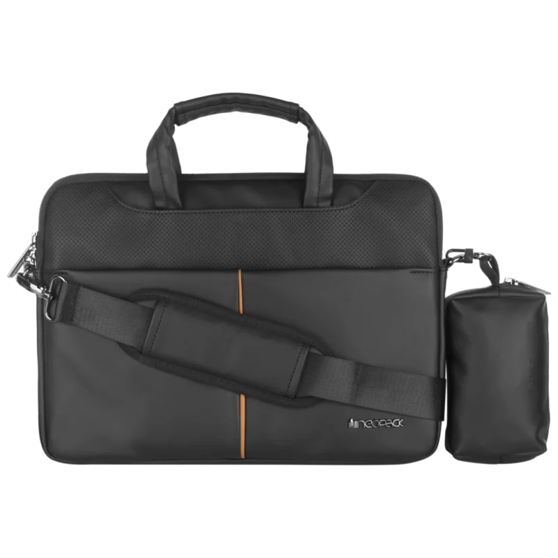 Leather Sleeve with Pouch for Upto 16.2" Macbooks