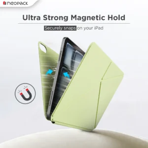 Skinny Case Magnetic Cover Compatible with iPad Air 11-Fits-M2-M3 Models (Lime Green)-1